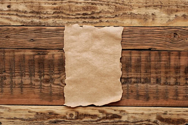 Old papers on wood textures background — Stock Photo, Image