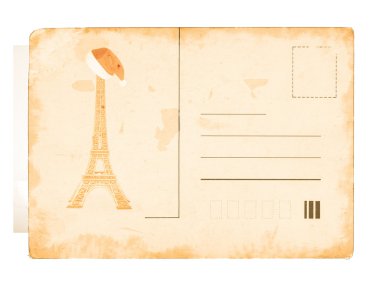 Vintage kartpostal arka plan, metin için yer ile