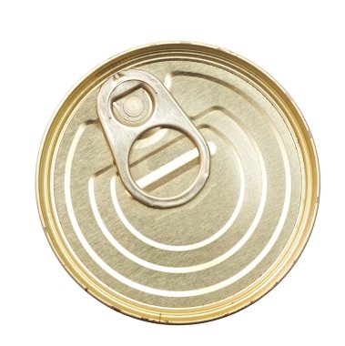 Konserve yiyecekler beyaz arka planda izole edilmiş