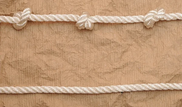 Old paper with rope border — Stock Photo, Image