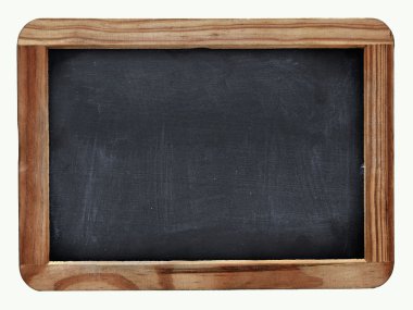 School blackboard on white