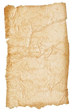 eski kağıt levha üzerine beyaz izole