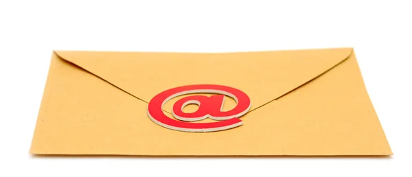 E-mail-envelop geïsoleerd op wit — Stockfoto