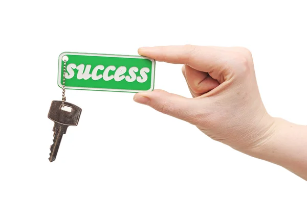 Handing over keys to success — Stock Photo, Image