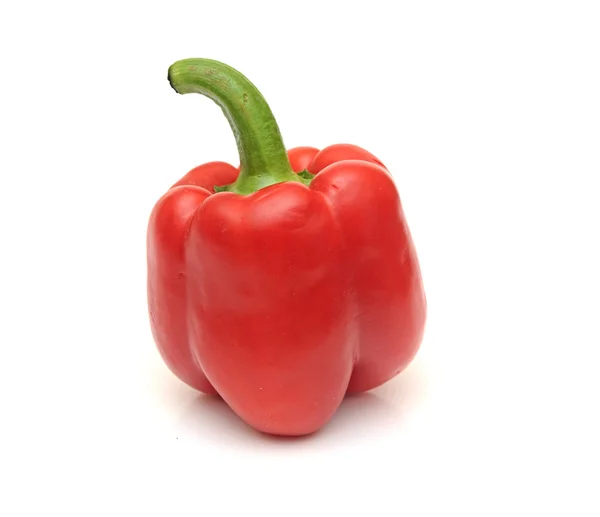 Fresh red pepper on white background, isolated — Stock Photo, Image