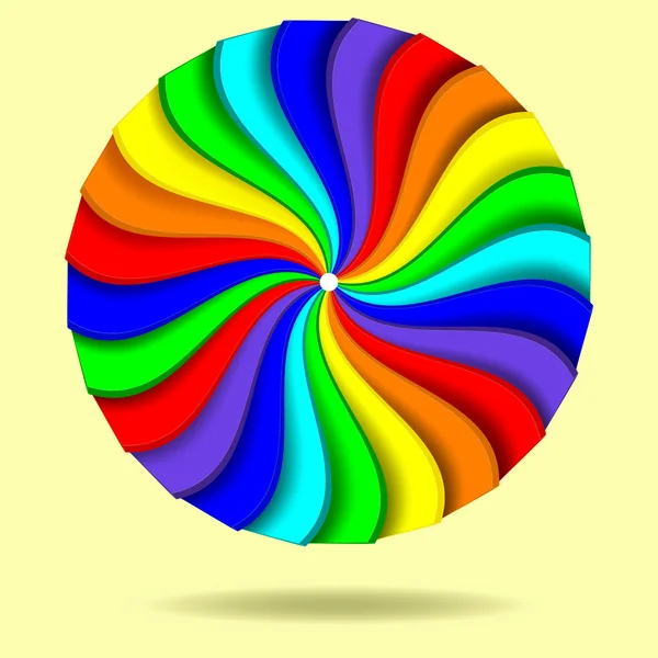 Fondo de círculo abstracto. Colorida ilustración — Vector de stock
