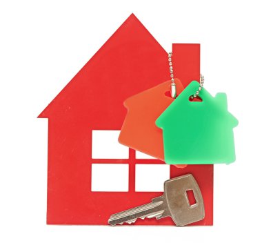 Beyaz arka plan üzerinde izole işareti Emlak.