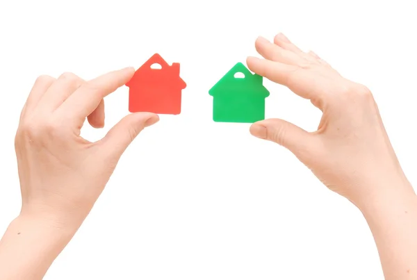 House icon in the hand, Isolated — Stock Photo, Image