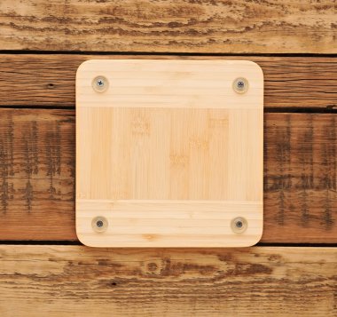 Ahşap ahşap duvar etiketi