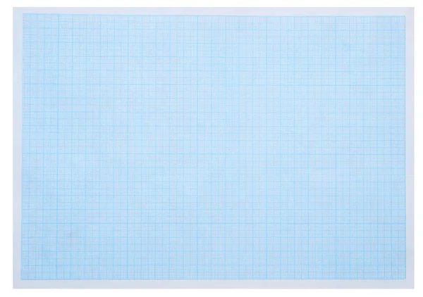 Conceito de matemática com folha de fundo de papel gráfico azul — Fotografia de Stock