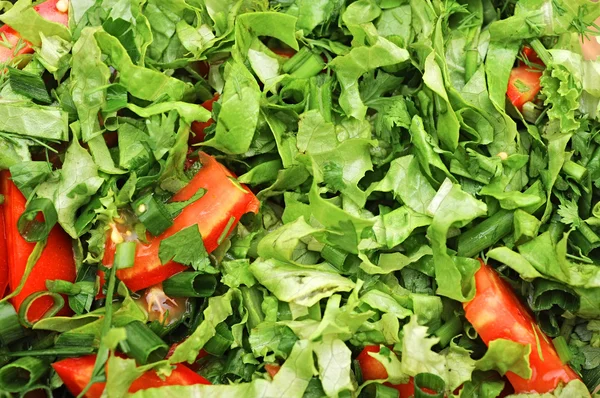 Sfondo sano dell'insalata fresca — Foto Stock