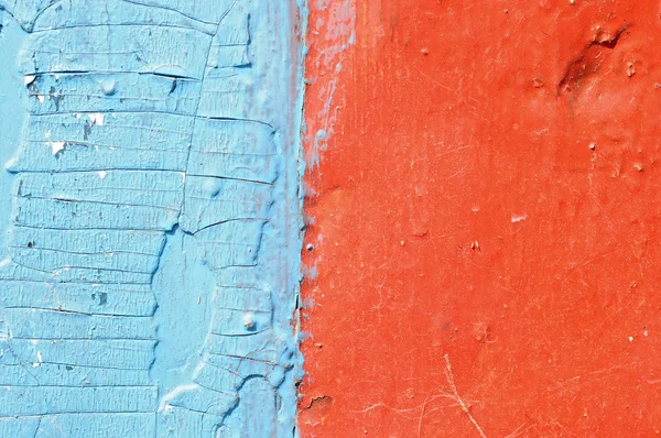 Червона і синя гранжева деревина — стокове фото