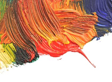 Yağlı boyaların çizdiği soyut arkaplan