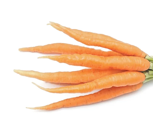 Heap of carrots isolated on white — Stock Photo, Image