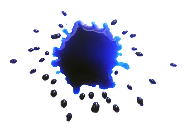Blauer Fleck isoliert auf weißem Grund — Stockfoto