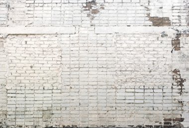 Beyaz grunge tuğla duvar arka planı