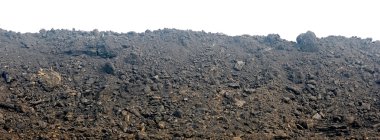 Beyaz bir arka plan karşı izole bahçe toprağı