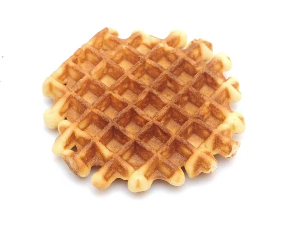 Waffle elszigetelt fehér — Stock Fotó