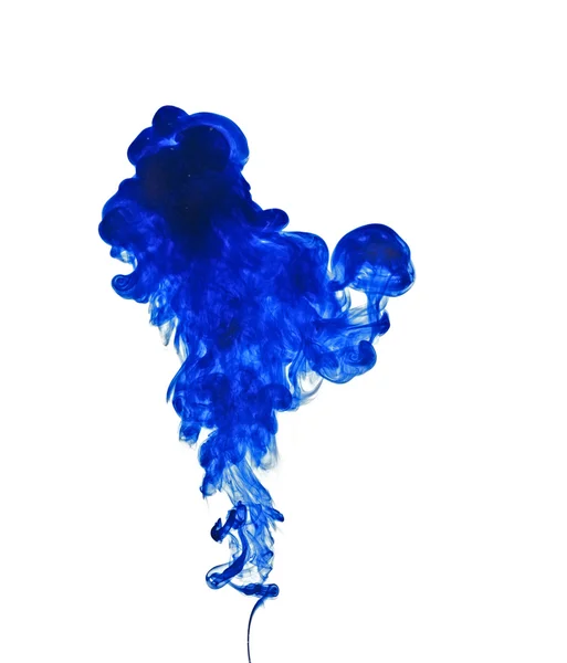 Ink in water on a white background — Stock Photo, Image