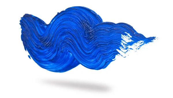 Pincel de onda azul abstrato — Fotografia de Stock