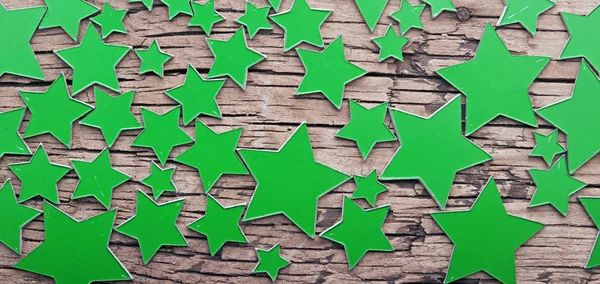 Stars on a old wooden background — Stock Photo, Image