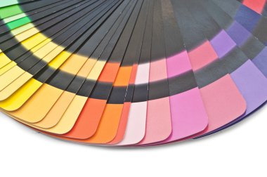 Renk Kılavuzu spektrum örneğini örnekleri gökkuşağı beyaz zemin üzerine