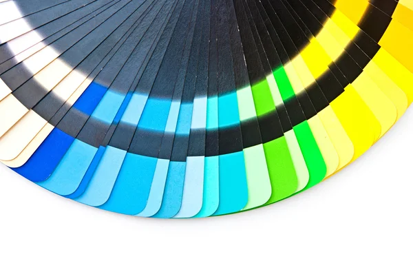 Farbführer Spektrum Muster Regenbogen auf weißem Hintergrund — Stockfoto