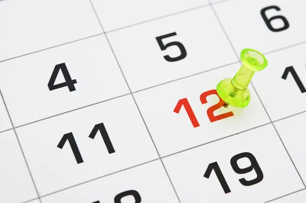 Calendário mostrando fim de prazo ou prazo — Fotografia de Stock