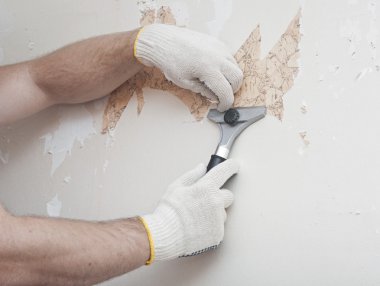 duvardan duvar kağıdı çıkarmadan teslim