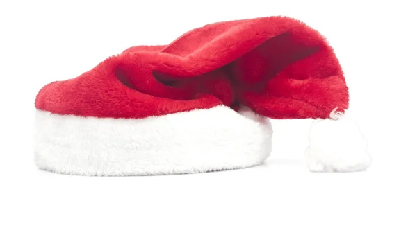 Red Santa Claus hats isolated on white background — Stock Photo, Image