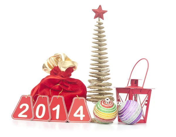 Christmas decoration on the white isolated background — Stock Photo, Image