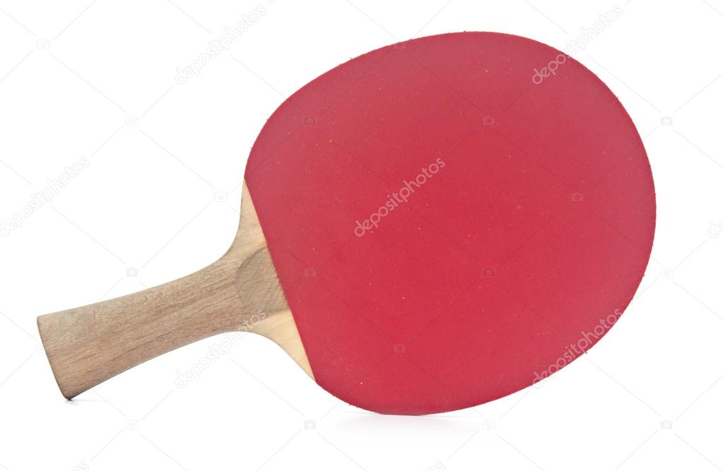 table tennis racket on white background
