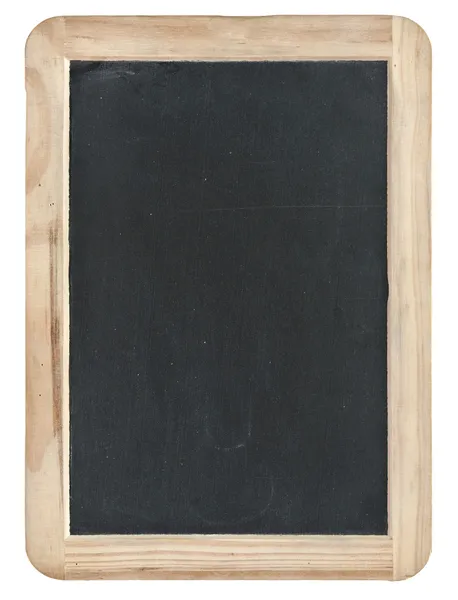 Černá křída deska s ořezovou cestou — Stock fotografie