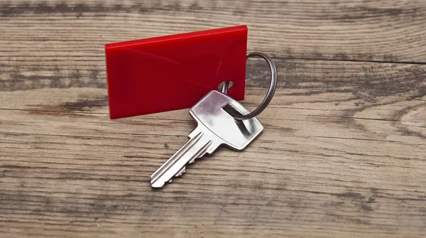 Key with blank label — Stock Photo, Image