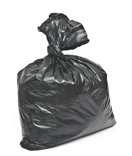 Close up of a garbage bag on white background — Stock Photo, Image