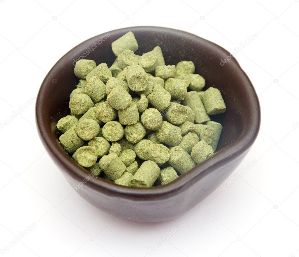 pellets of hops