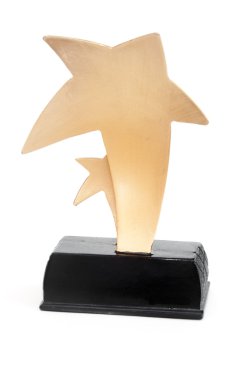 Beyaz arka plan üzerinde izole Yıldız Ödülü 