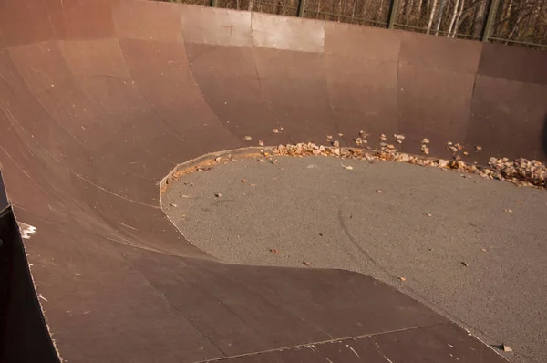 Detailní Záběr Venkovní Skate Board Park — Stock fotografie