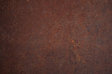 Eski demirin yüzeyinde paslanmış, çeliğin bozulması, çürüme ve grunge doku arkaplanı.