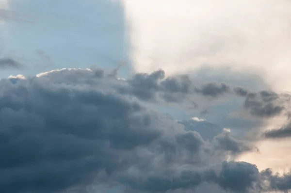 Clear Blue Sky White Clouds Beautiful White Cloud Clear Blue — Stock fotografie