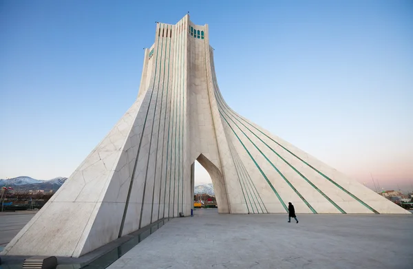 Azadi Monument and Pedestrian — стокове фото