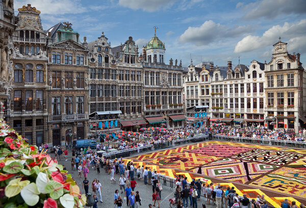 Flower Carpet in Grand Place of Brussels