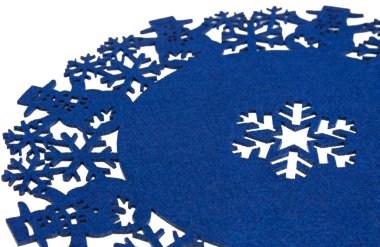 kardan adam ve kar taneleri ile mavi christmas daire