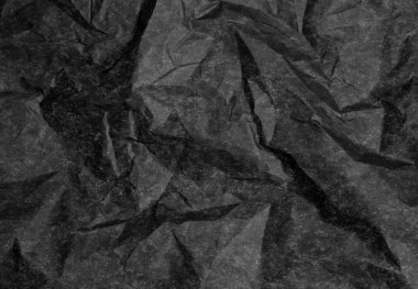 buruşuk siyah kağıt kaba kırışıklıkları ve ince doku