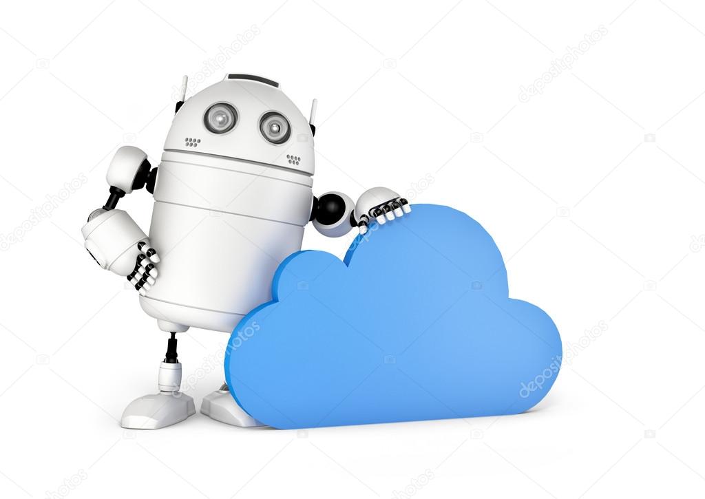 Cloud computing, technology connectivity concept