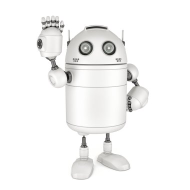 dostane robot sallayarak Selam