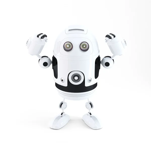 Leistungsstarker Roboter. Technologiekonzept. isoliert — Stockbild Starker Roboter — Stockfoto