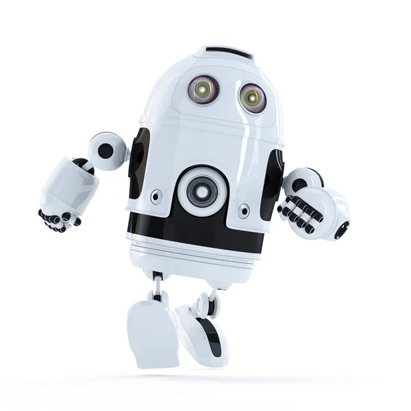 Running Android robot — Stock Photo, Image