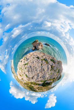 Afrodit kayalıkları üstten görüntüleme