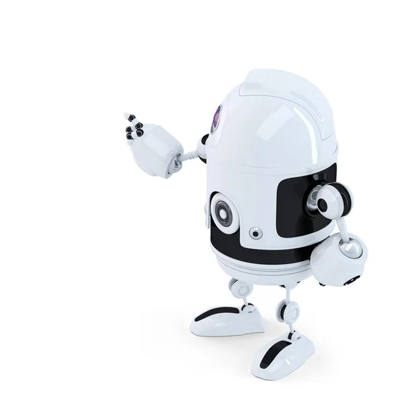 Robô apontando para o objeto invisoble — Fotografia de Stock